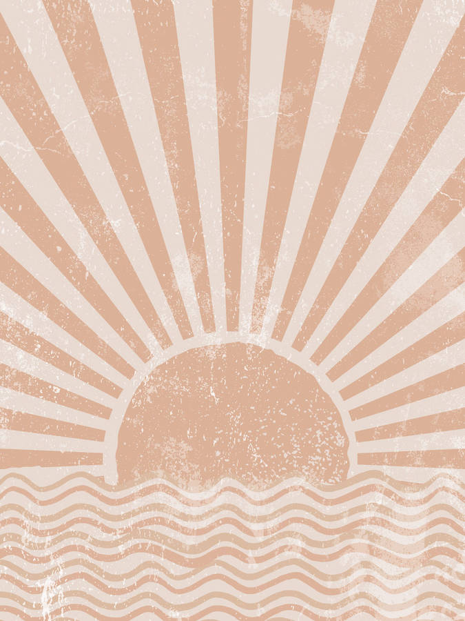 Simple Boho Sunrise Wallpaper
