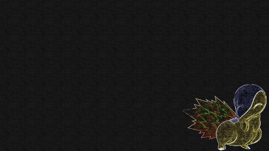 Simple Cyndaquil Art Wallpaper