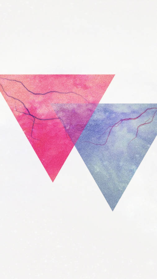 Simple Geometric Phone Upside-down Triangle Wallpaper