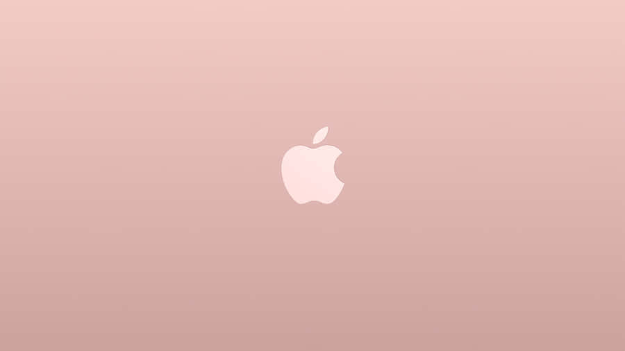 Simple Rose Gold Apple Desktop Wallpaper