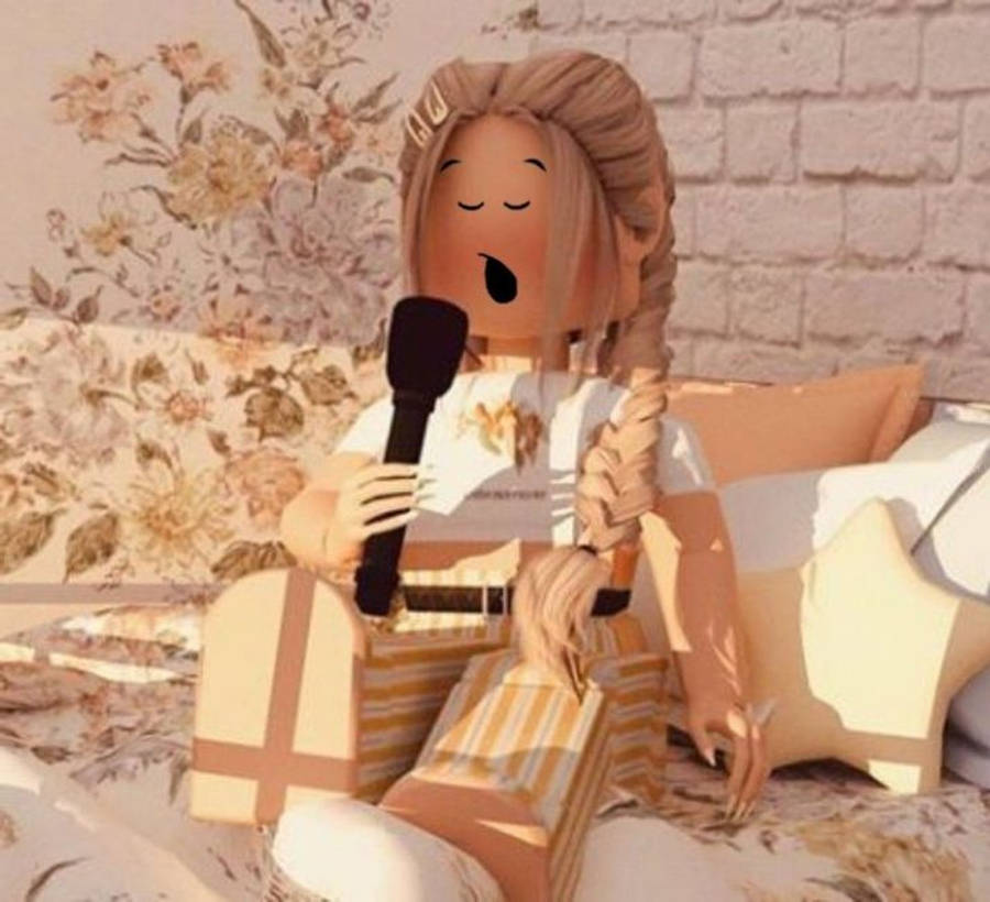 Singing Roblox Girl Wallpaper