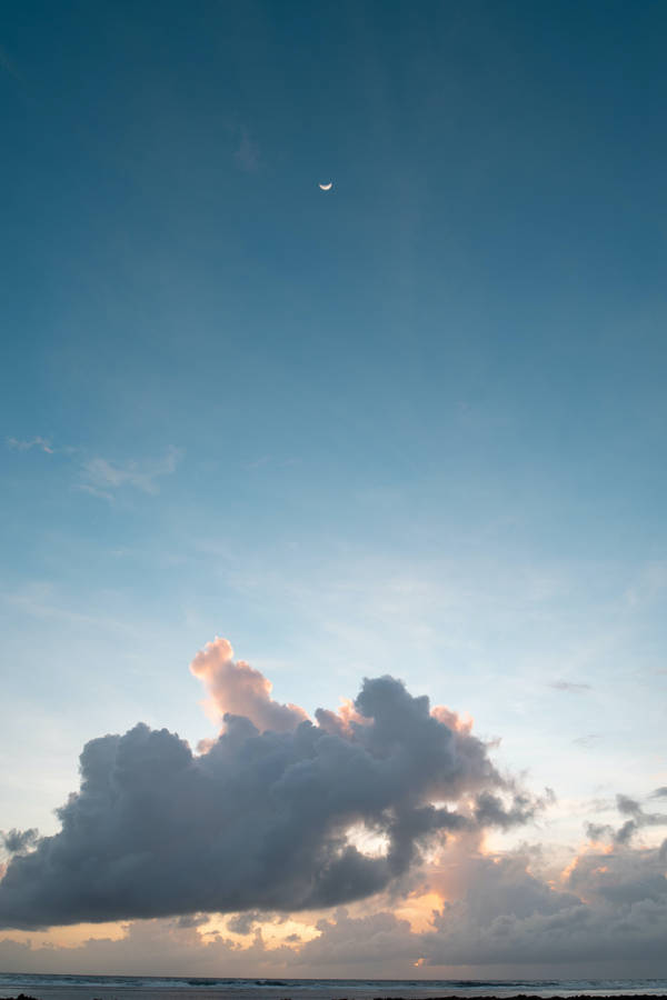 Single Star Cloud Iphone Wallpaper