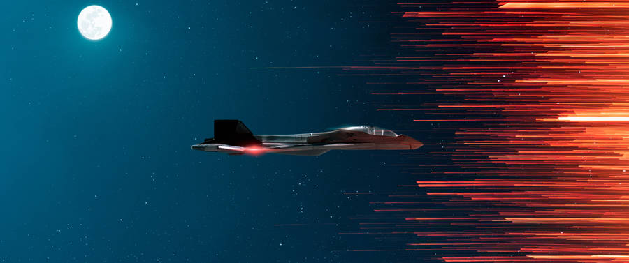 Sky High - A Futuristic Jet Fighter Wallpaper