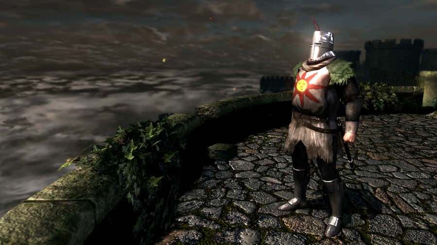 Slaying Dark Souls With Solaire Wallpaper