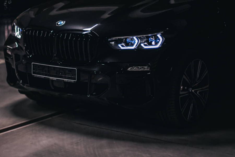Sleek Black Bmw Bumper Wallpaper