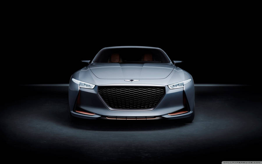Sleek Gray Hyundai Genesis Wallpaper