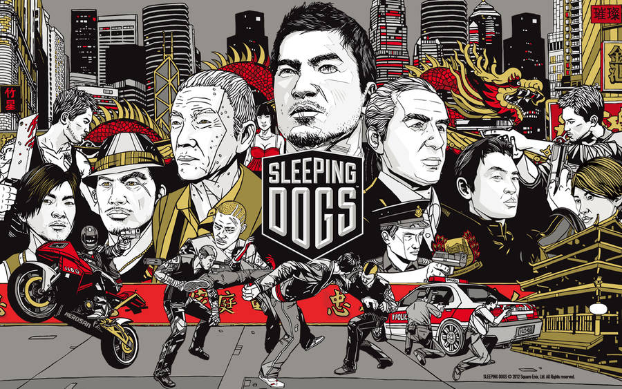 Sleeping Dogs Panoramic Cover Wallpaper