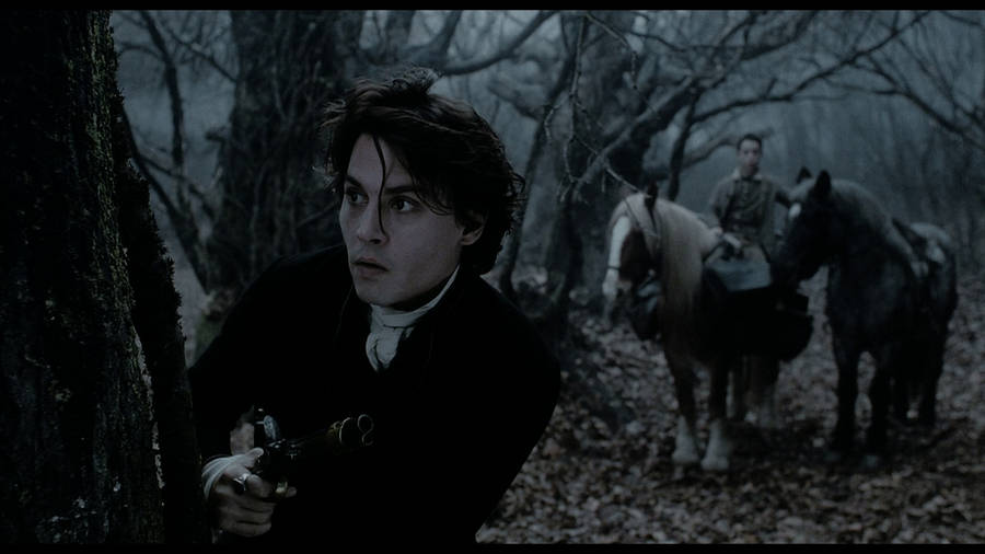Sleepy Hallow Cautious Ichabod Crane Wallpaper