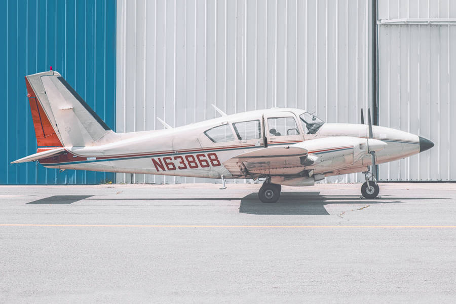 Small Plane On The Hangar Wallpaper