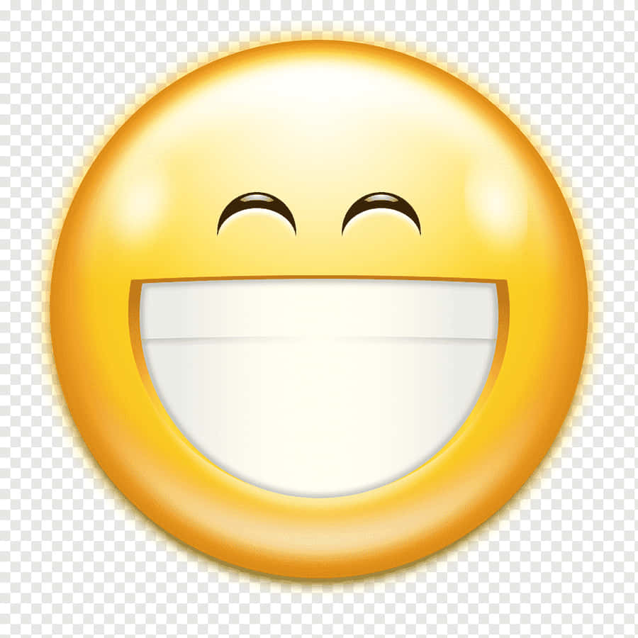 Smile Big Emoji Teeth Wallpaper