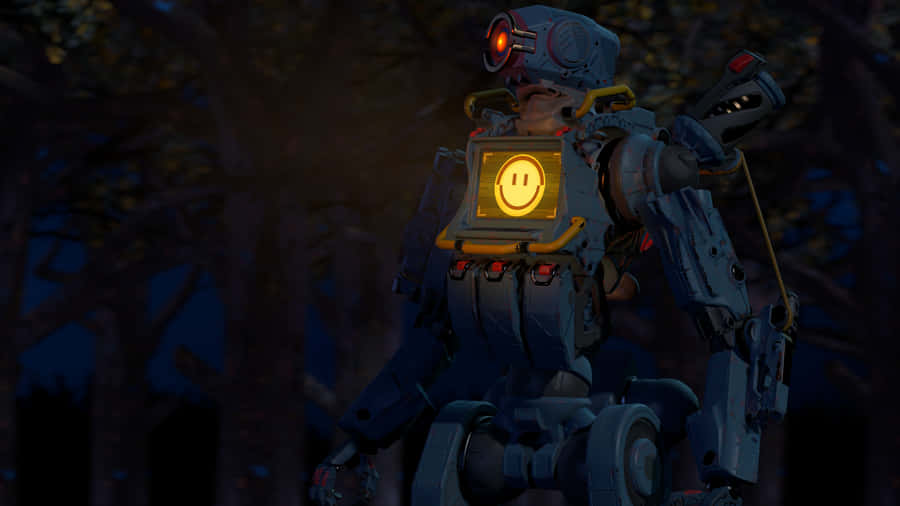 Smiley Face Pathfinder Apex Legends Dark Wallpaper