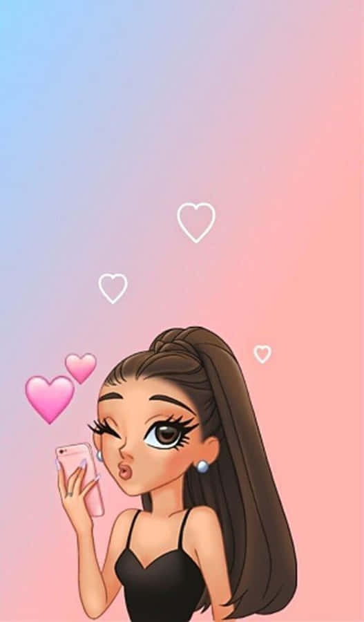 Smiling Emoji Girl Wallpaper