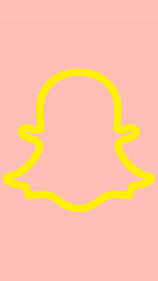 Snapchat_ Ghost_ Outline_ Logo Wallpaper