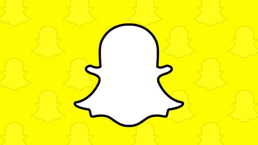 Snapchat Logo Yellow Background Wallpaper
