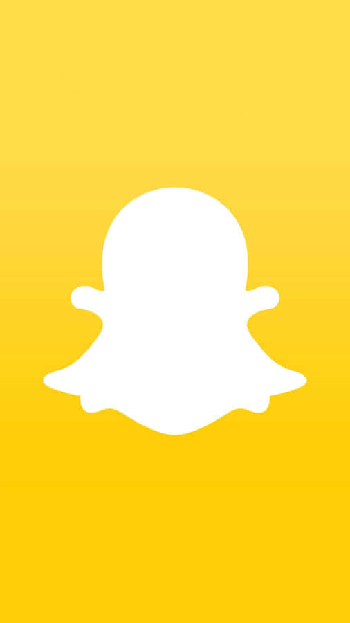 Snapchat Logo Yellow Background Wallpaper