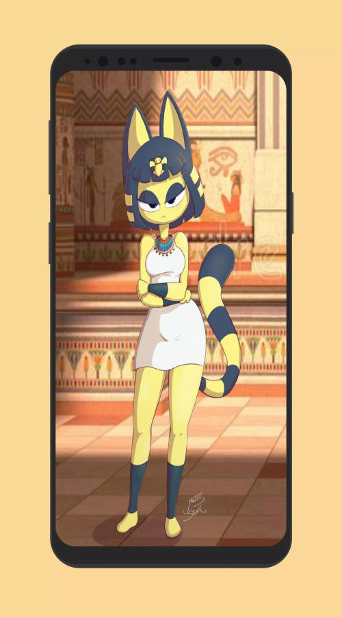 Snooty Ankha Animal Crossing In The Palace Wallpaper