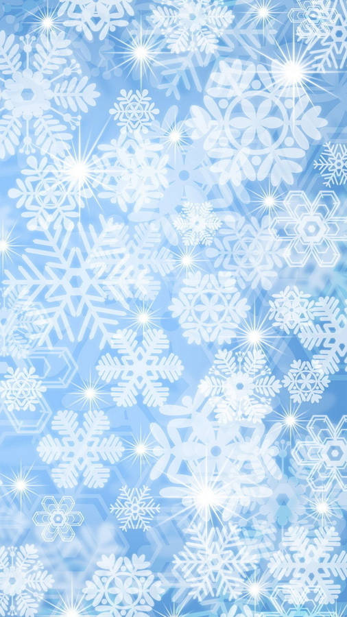 Snowflake White Aesthetic Iphone Wallpaper