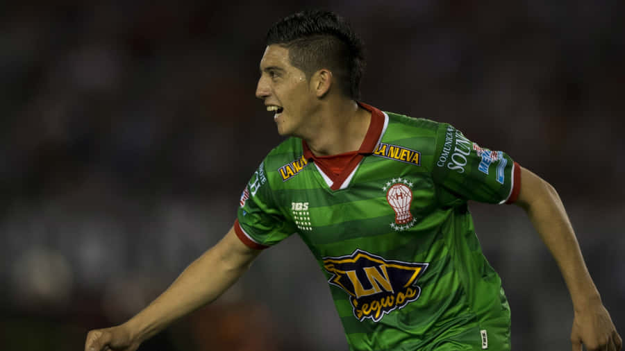 Soccer Player Cristian Espinoza Celebration Wallpaper