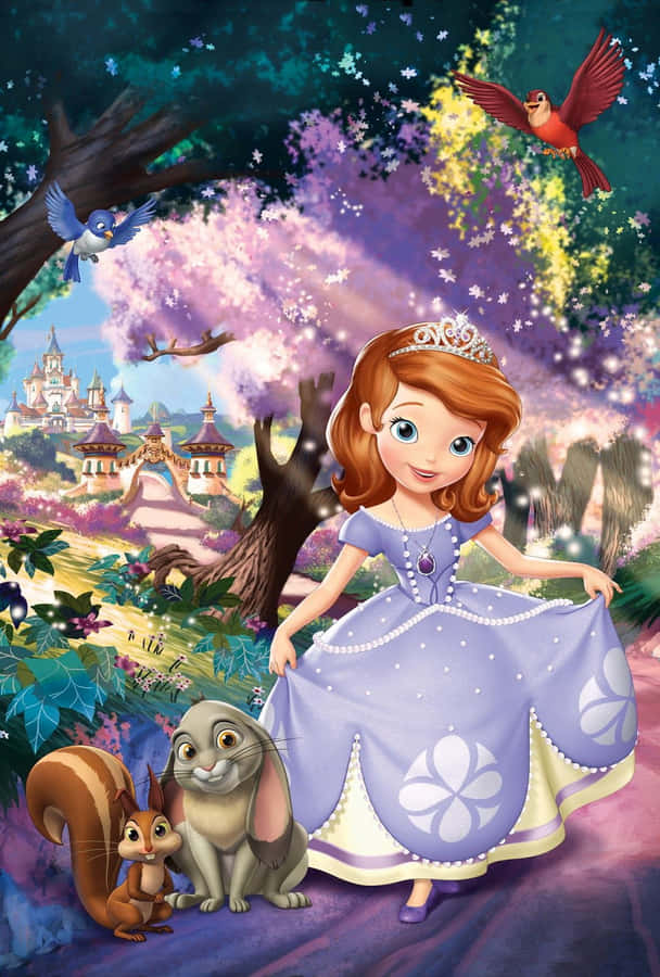 Sofia The First Shines In A Glittery Gown Wallpaper