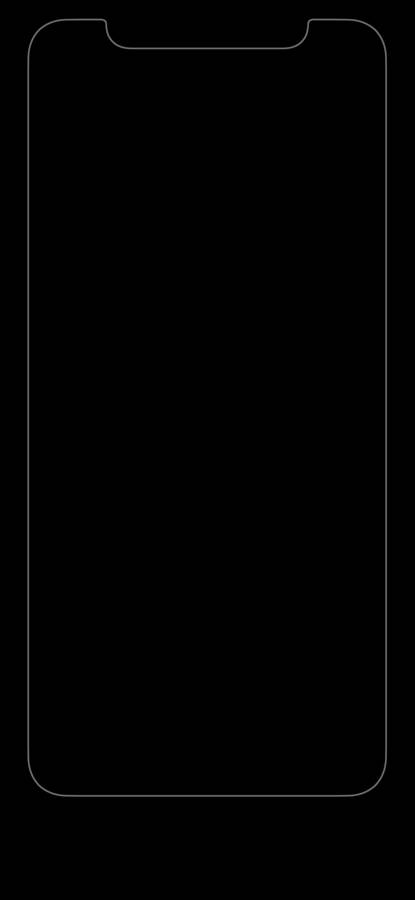 Solid Black 4k Phone Outline Wallpaper