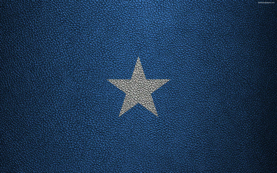 Somalia Flag Leather Effect Wallpaper