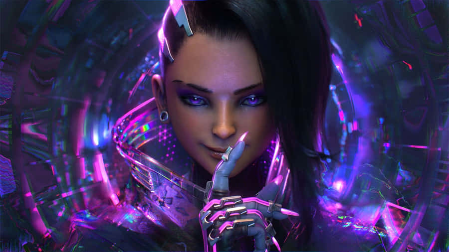 Sombra, The Master Of Stealth And Disruption In Overwatch Wallpaper
