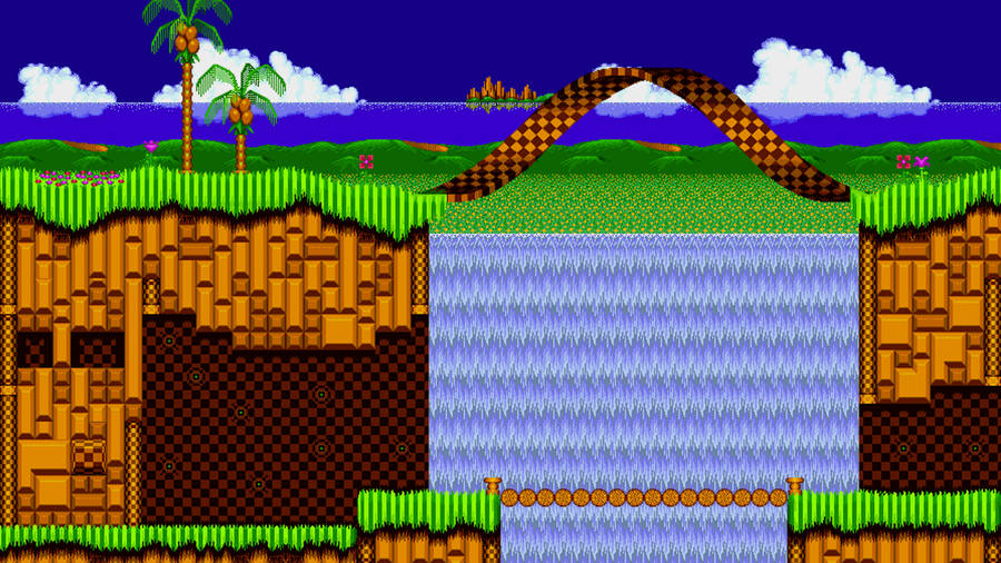 Sonic 2 Emerald Green Map Wallpaper