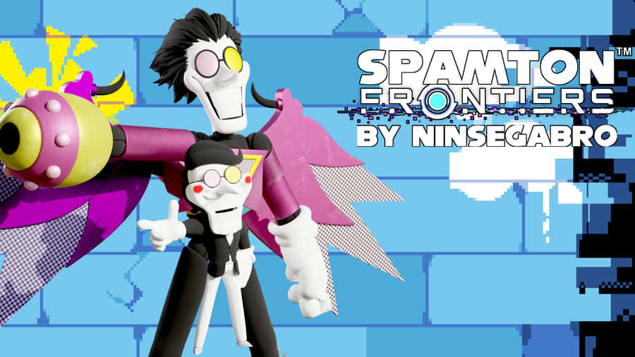 Spamton From Deltarune In A Dynamic Pose Wallpaper