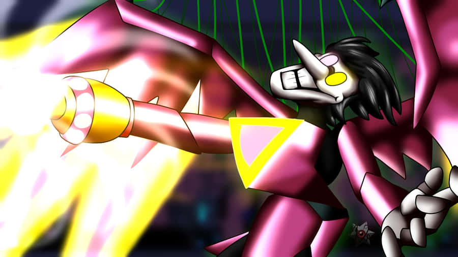 Spamton Unlocking Success In Cyber World Wallpaper