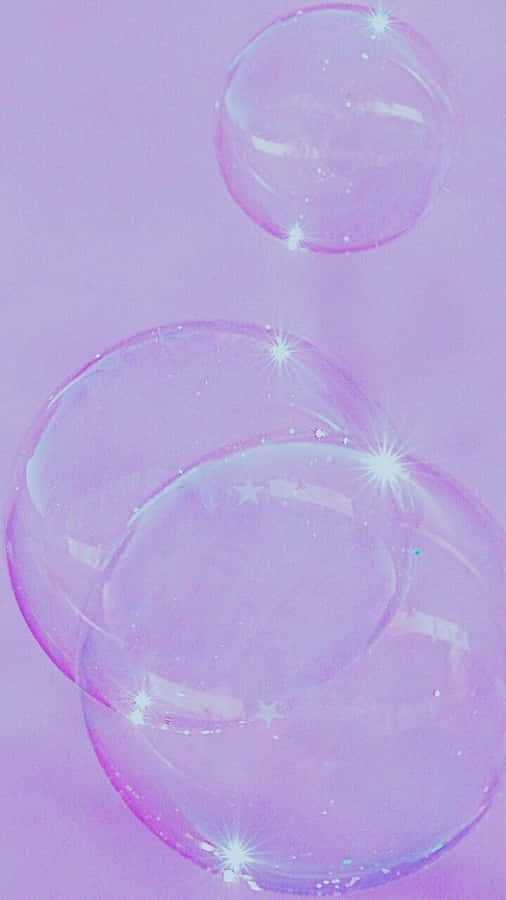 Sparkling Pink Bubbles Aesthetic.jpg Wallpaper