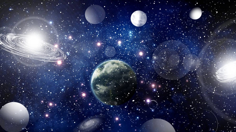 Sparkly Multiverse Artwork Wallpaper