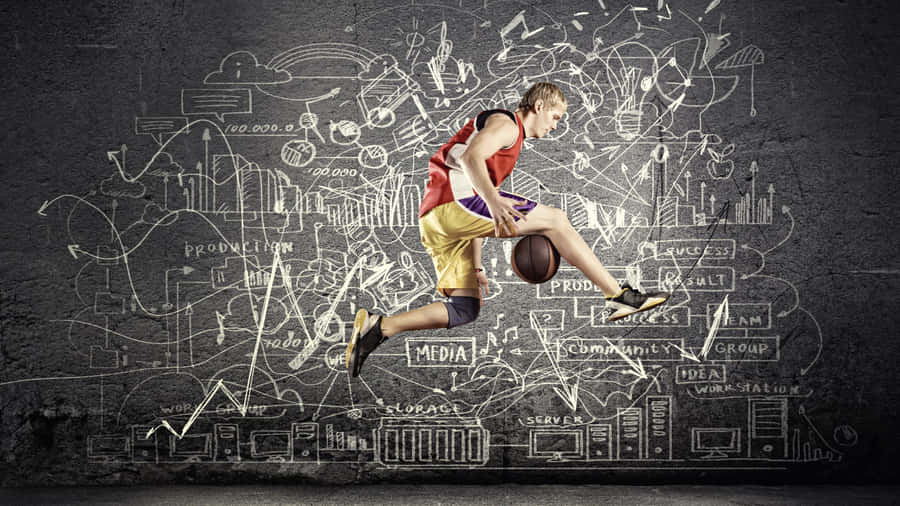 Special Dunking Basketball Game In High Definition Wallpaper