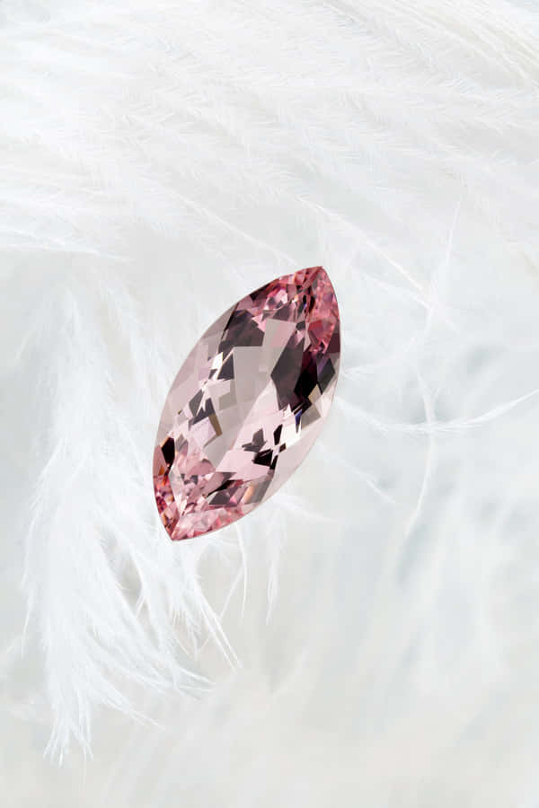Spectacular Pear-cut Pink Diamond Gemstone Wallpaper