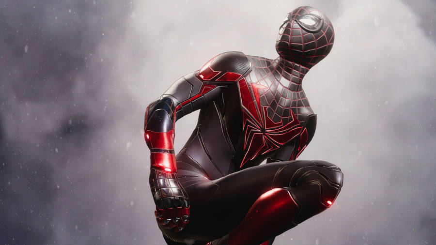 Spider Man And His Black Suit Wallpaper