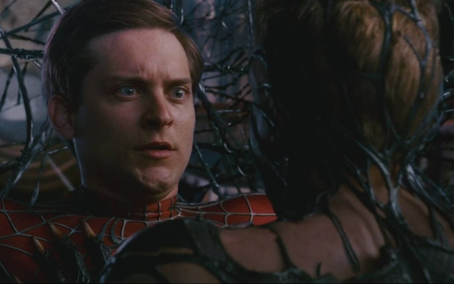 Spider Man Tobey Scared Wallpaper