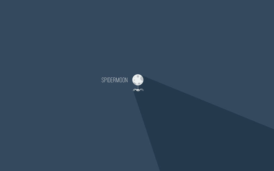 Spidermoon Minimalist Aesthetic Laptop Wallpaper