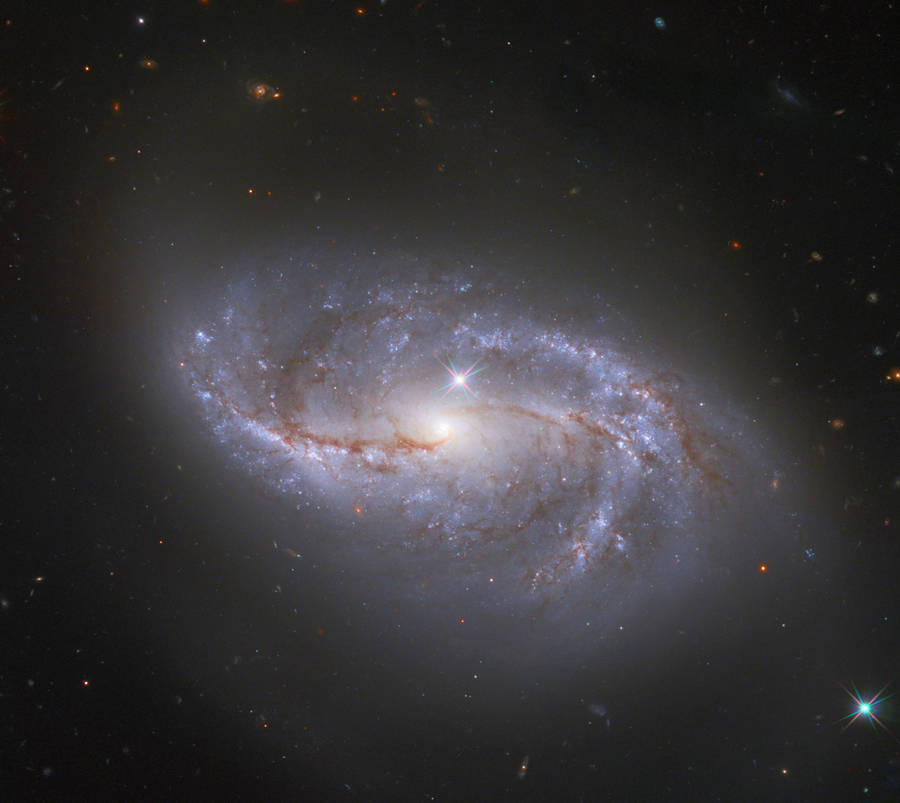 Spiral Galaxy In Outer Space Wallpaper