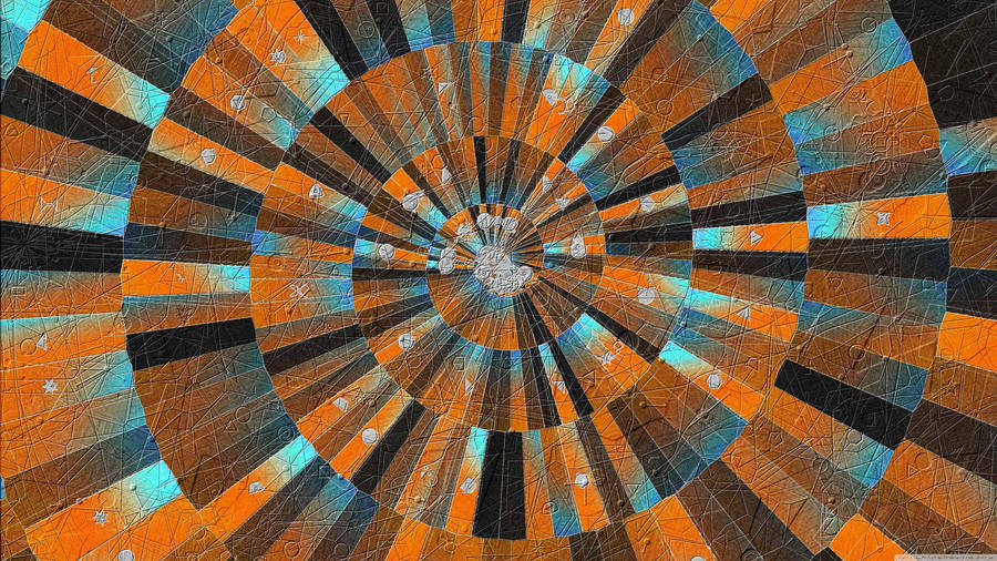 Spiral Stone Tiles Wallpaper