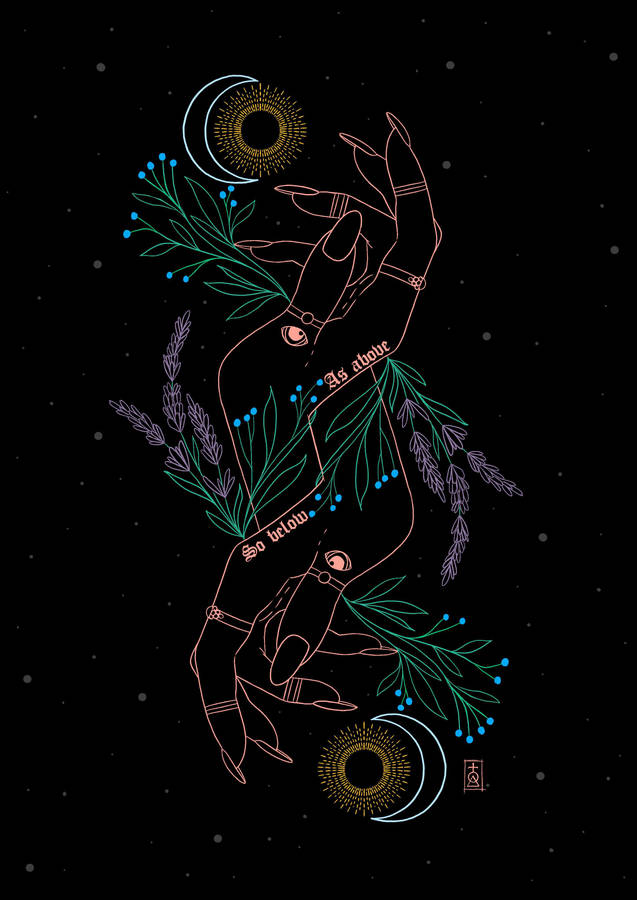 Spiritual Aesthetic: As Above, So Below Wallpaper