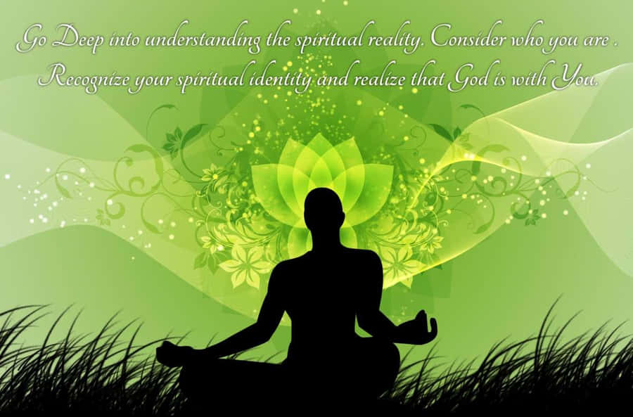 Spiritual Meditation In Nature Wallpaper