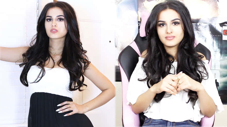 Sssniperwolf Digital White Wallpaper