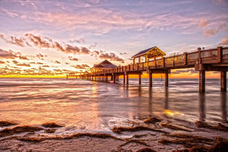 St Petersburg Beach Pier Wallpaper