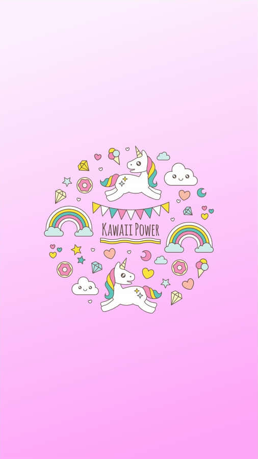 Stand Out From The Ordinary With This Magical Pastel Unicorn. Wallpaper