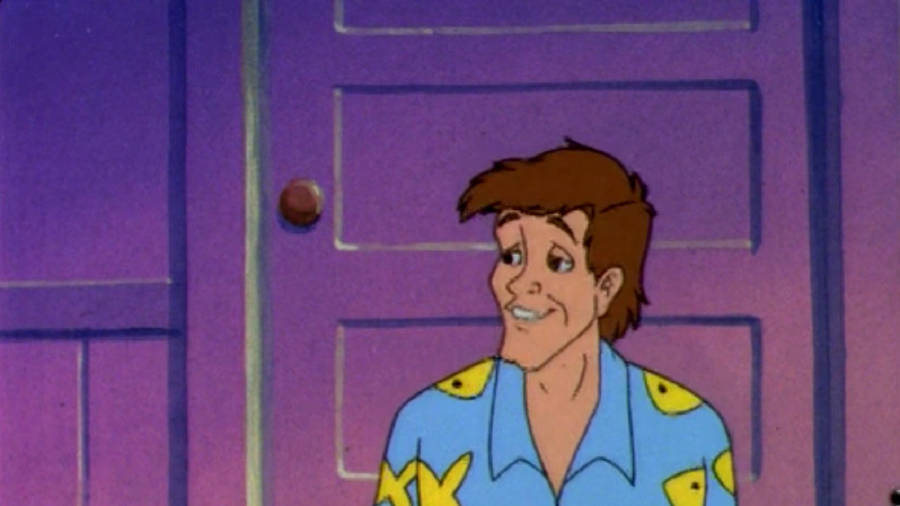 Stanley Ipkiss Holding The Magical Mask In The Animated Series Wallpaper