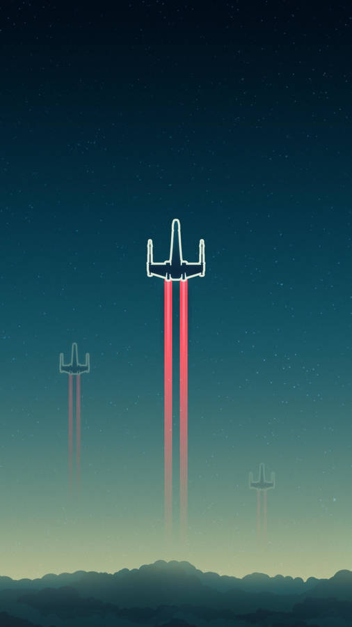 Star Wars Ipad Minimalist Starfighters Wallpaper