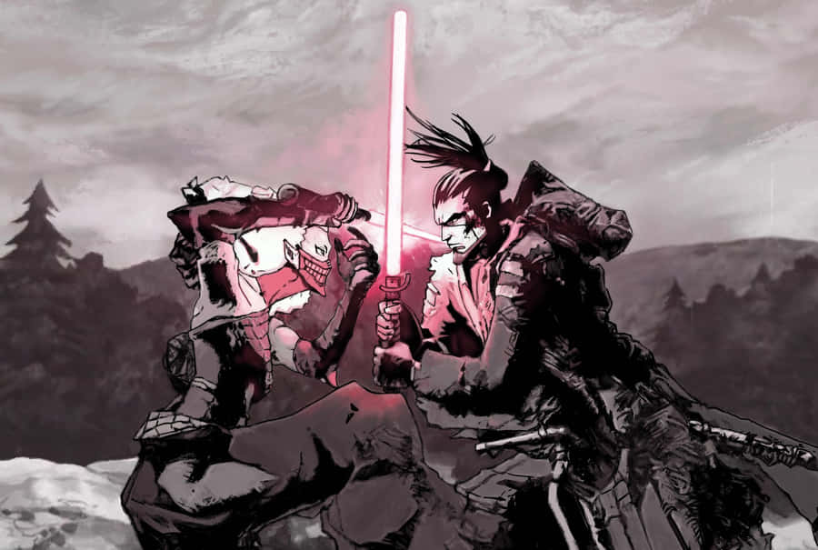 Star Wars Visions Samurai Duel Wallpaper