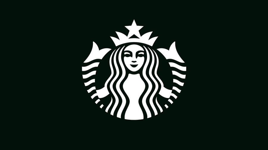 Starbucks Black And White Logo Wallpaper
