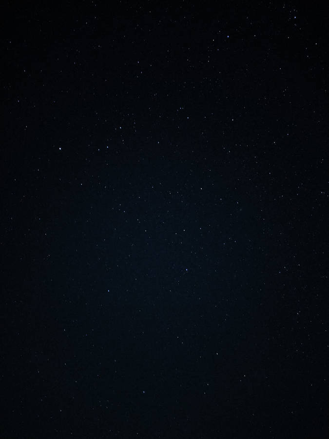 Starry Night Sky Pure Black Hd Phone Screen Wallpaper