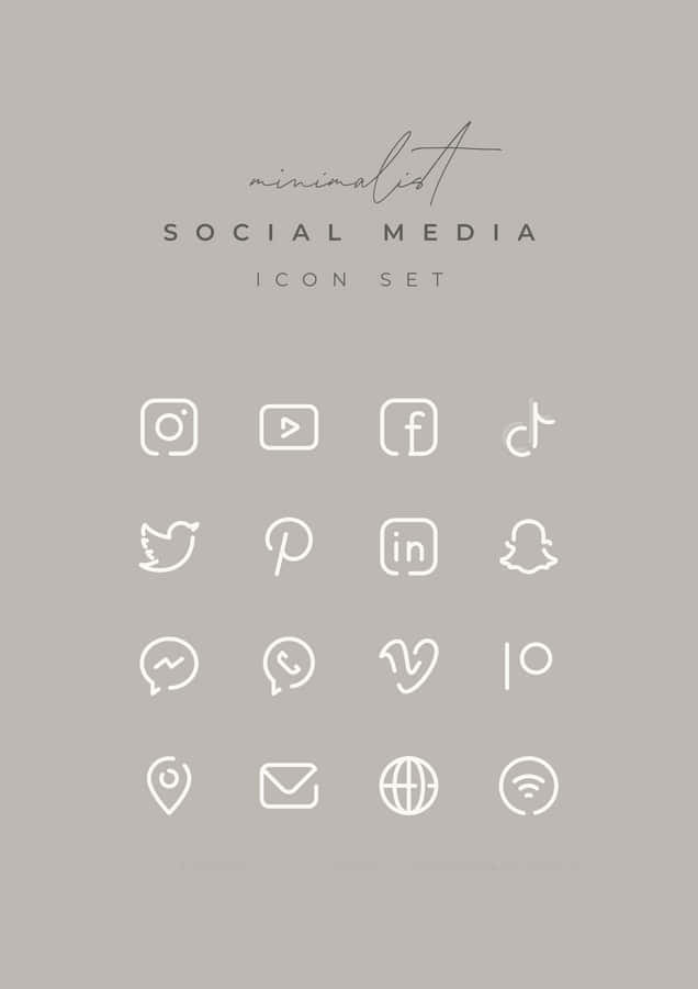 Stay Connected Through Social Media Apps Wallpaper