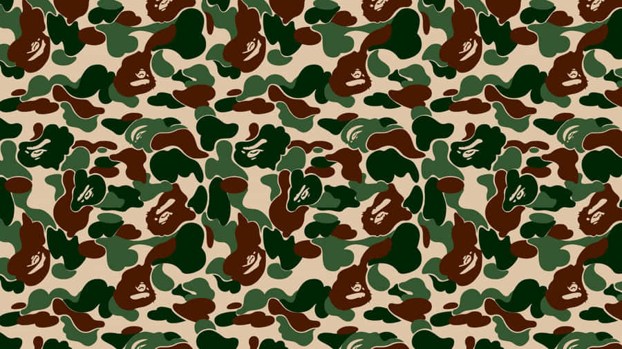 Stealth Mode - Green Camo Keeping You Hidden Wallpaper